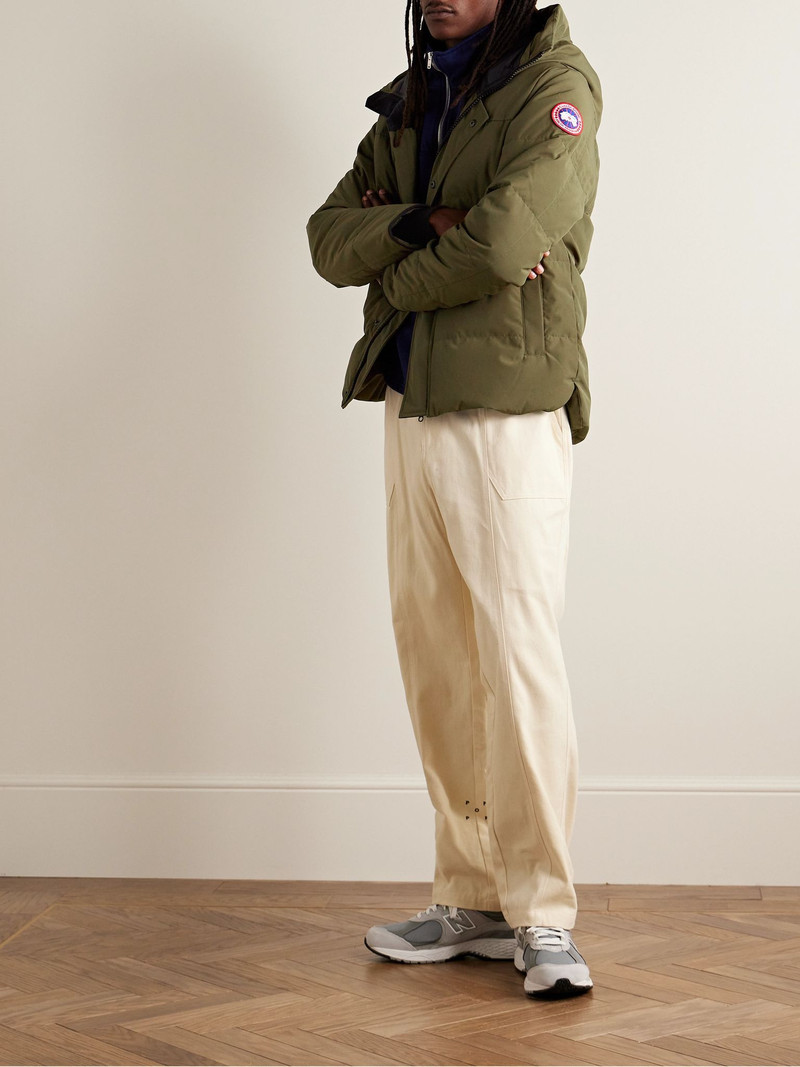 Canada Goose Macmillan Logo-Appliquéd Quilted Shell Hooded Down Parka Green outlook