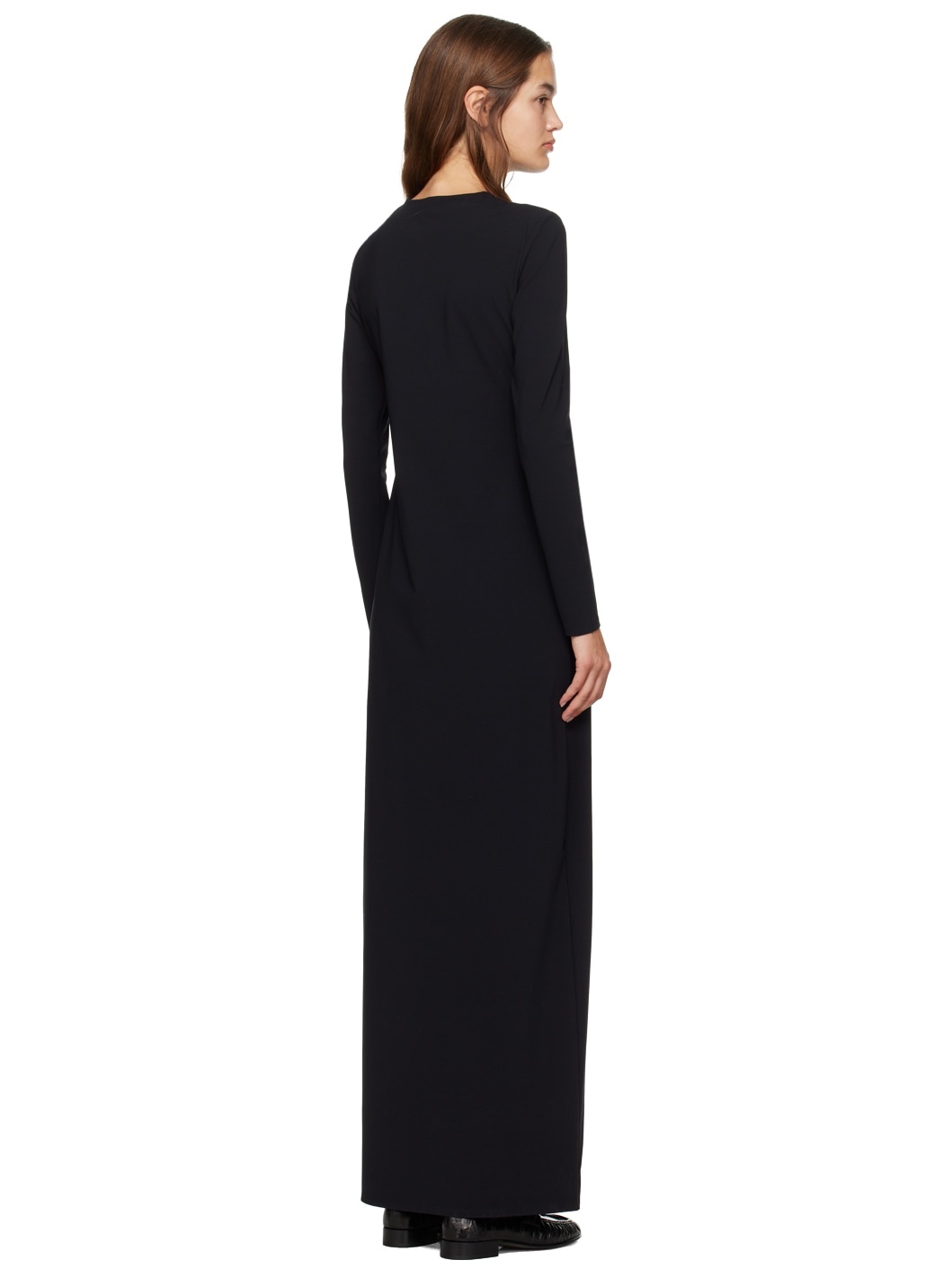 【関税込み】The Row ブラック Wai マキシドレス Black Wai Maxi Dress by The Row on Sale