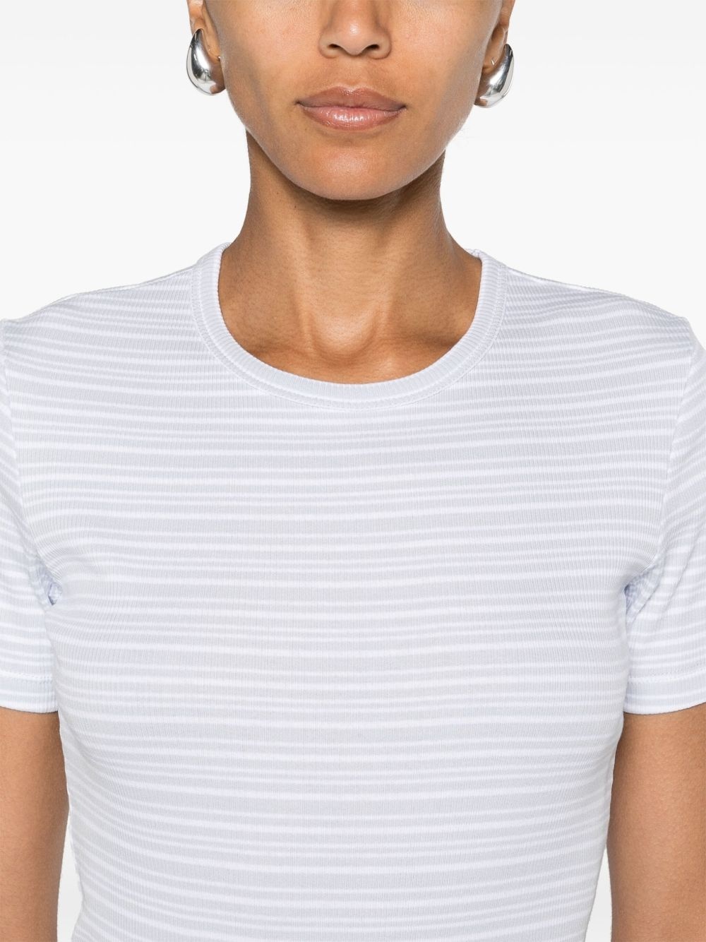 striped ribbed T-shirt - 5