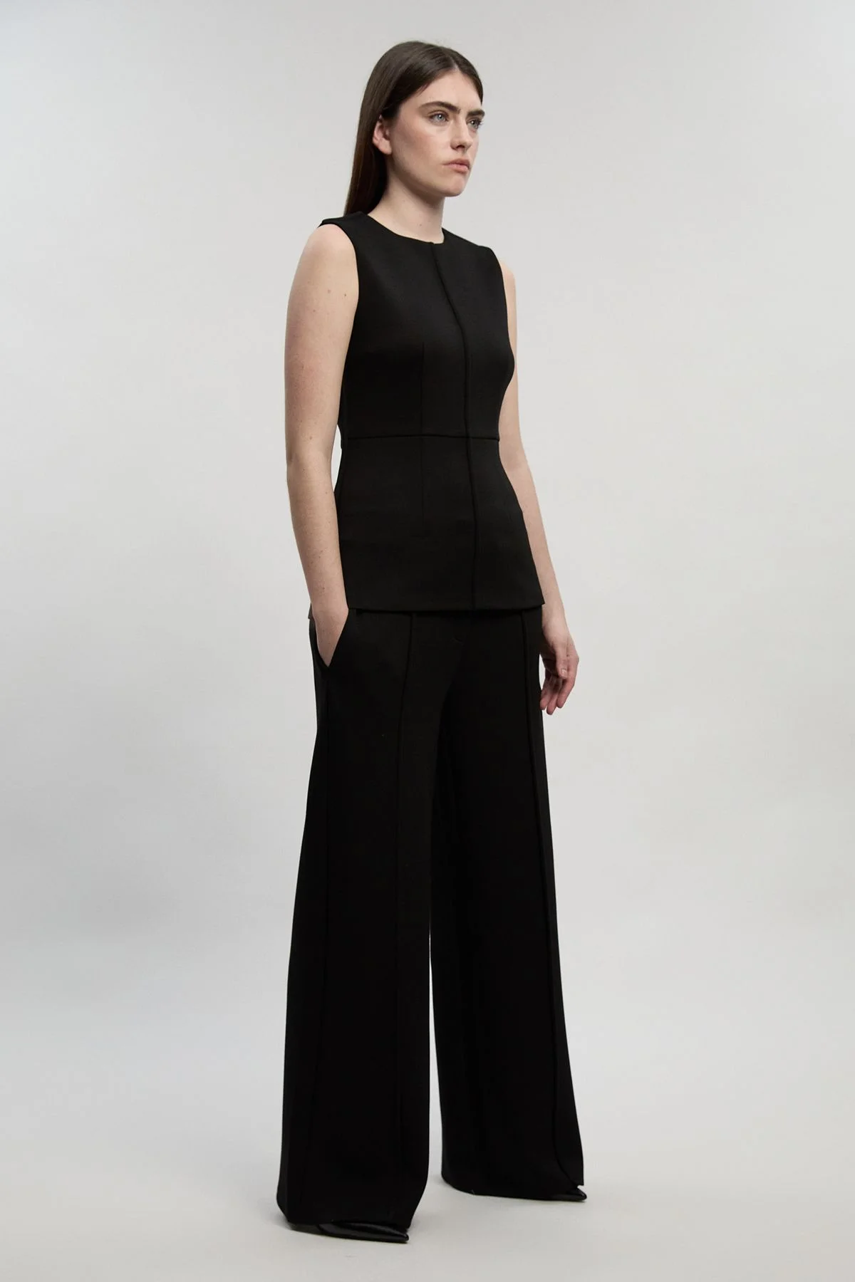 Ponte Wide Leg Trouser - 1