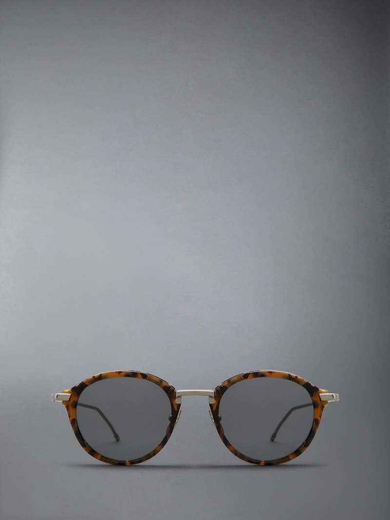 Acetate And Titanium Round Sunglasses 1