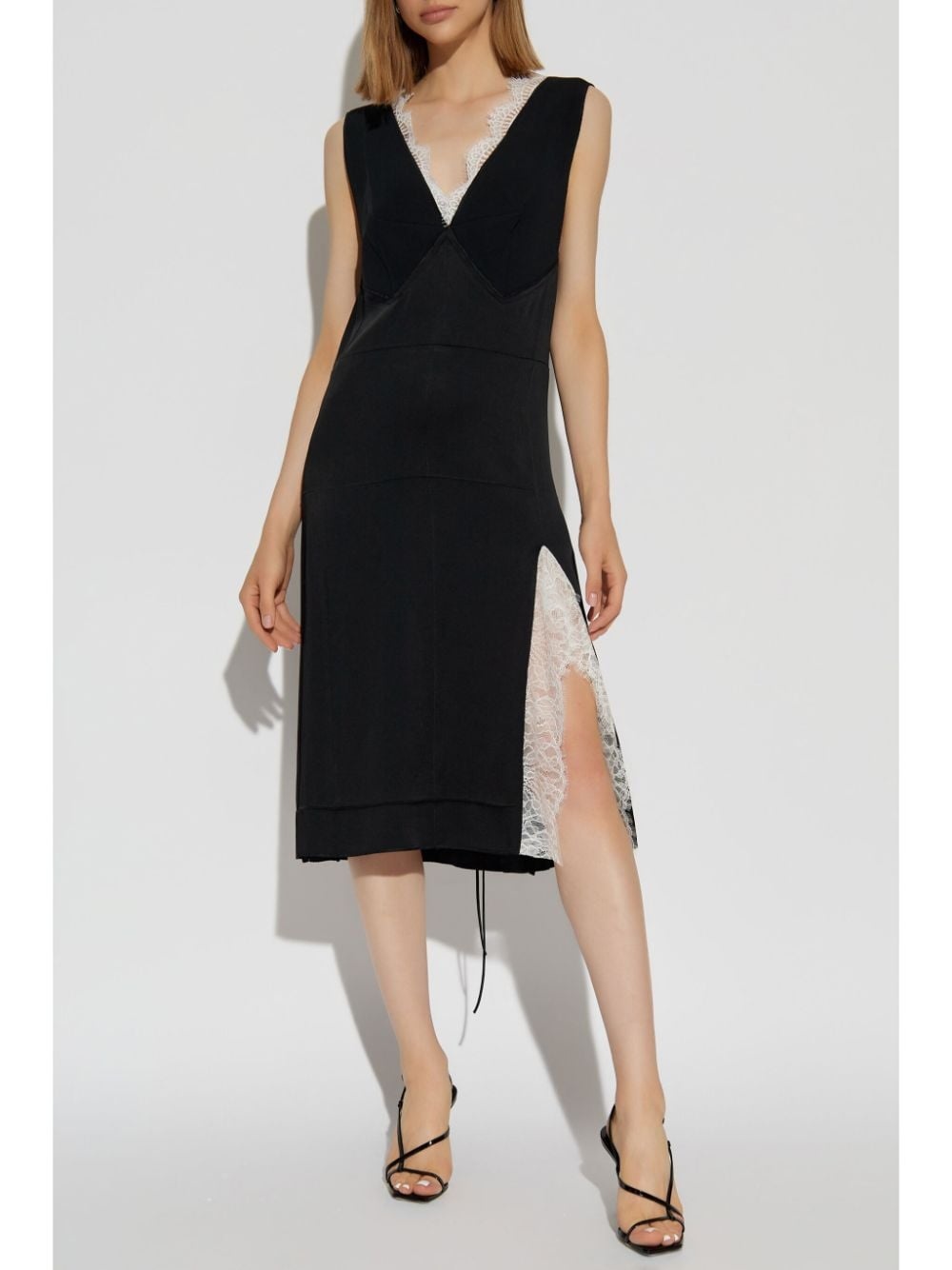v-neck dress - 3