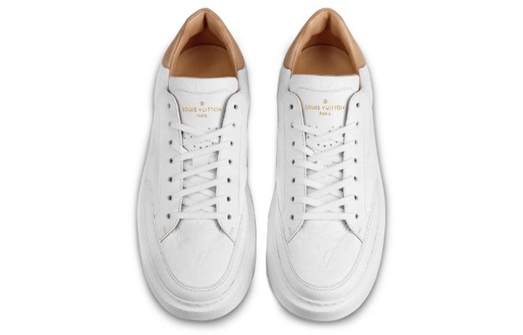 LOUIS VUITTON Beverly Hills Sneakers 'White Monogram with Caramel Top' 1A7WG6 - 3
