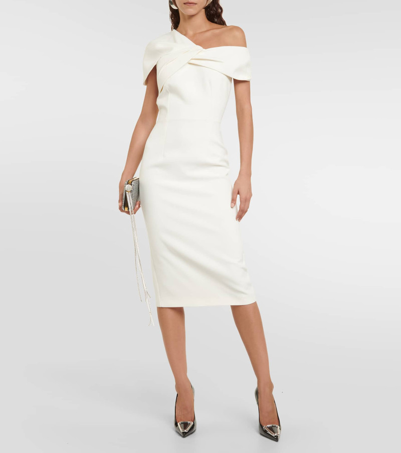 Safiyaa Salmone crêpe midi dress outlook