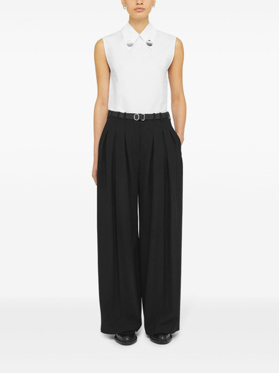 Jil Sander belted wool palazzo pants outlook