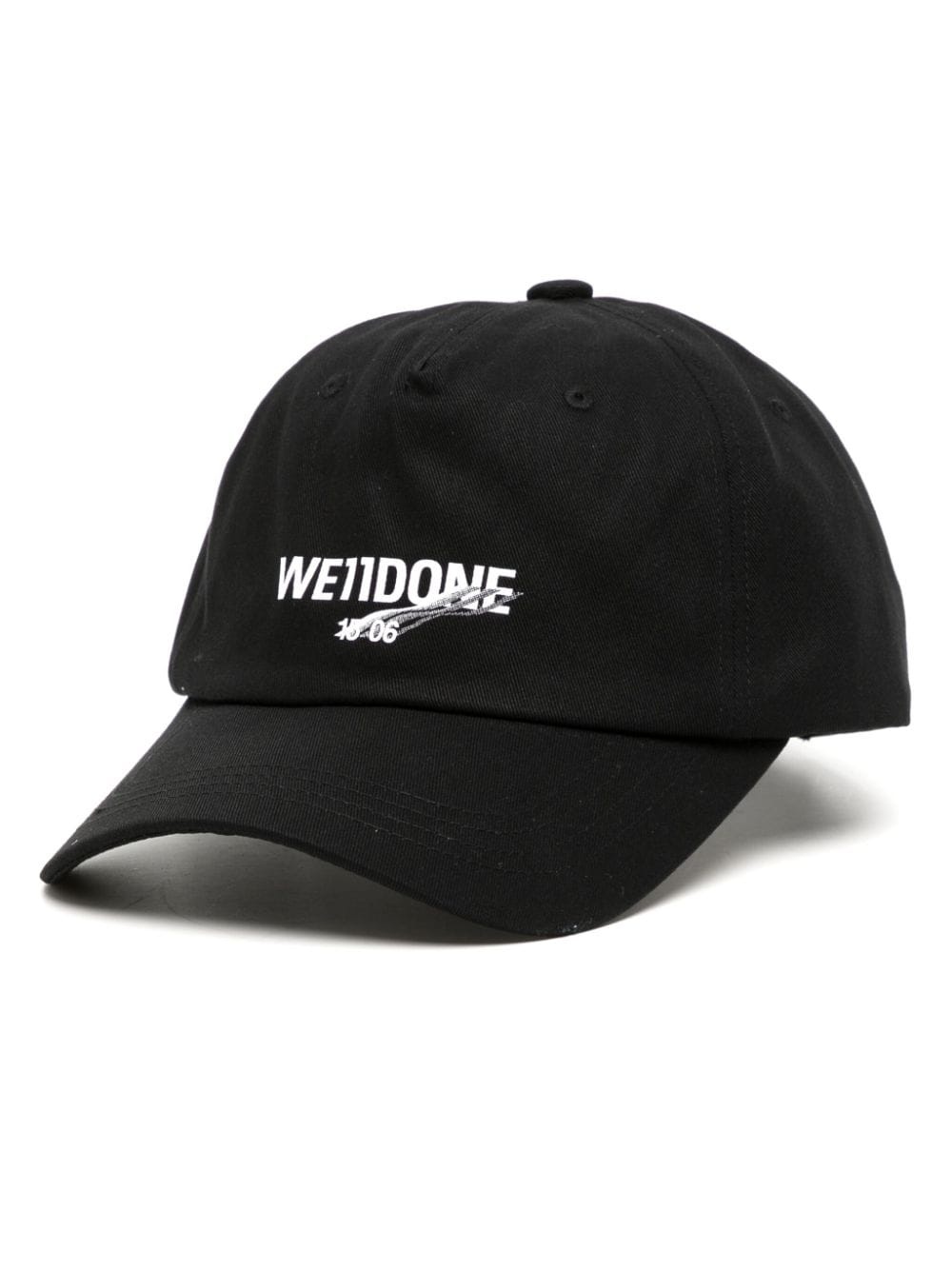 logo-print cotton baseball cap - 1