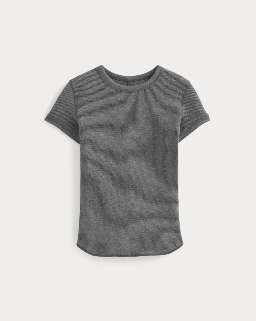 SHRUNKEN TEE IN COZY WAFFLE - 1