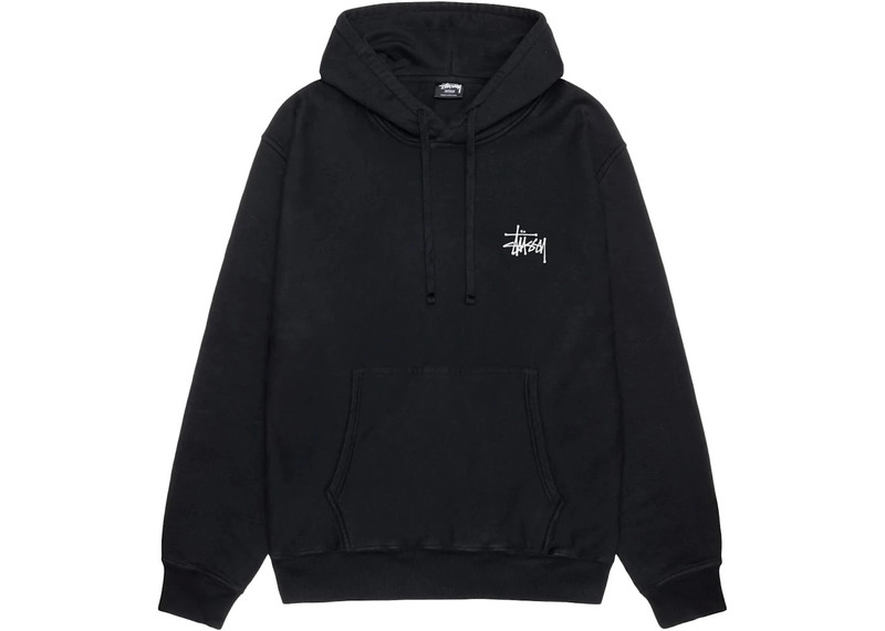 Stüssy Stussy Basic Pigment Dyed Hoodie Black outlook