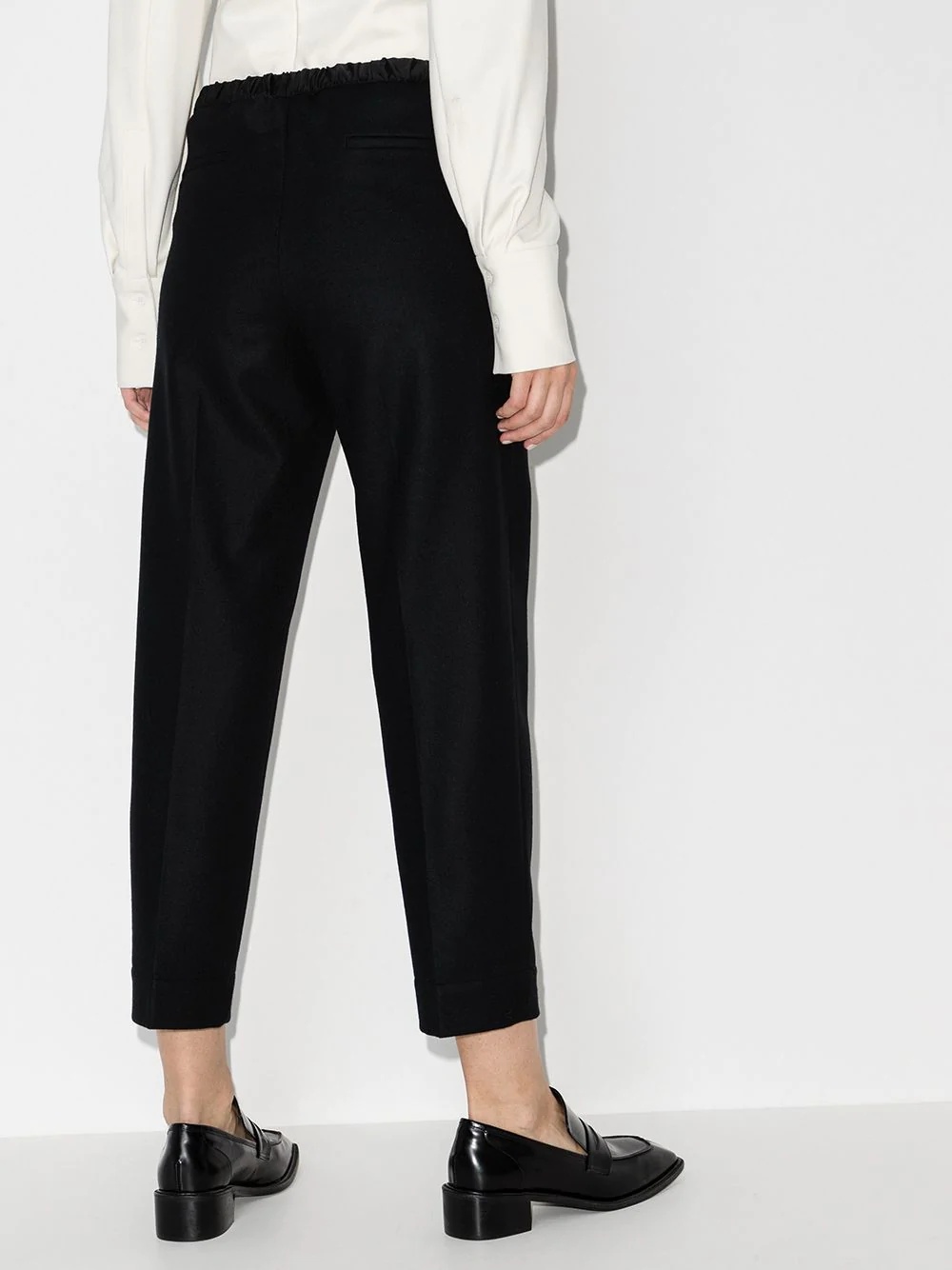 drawstring slim-leg trousers - 3