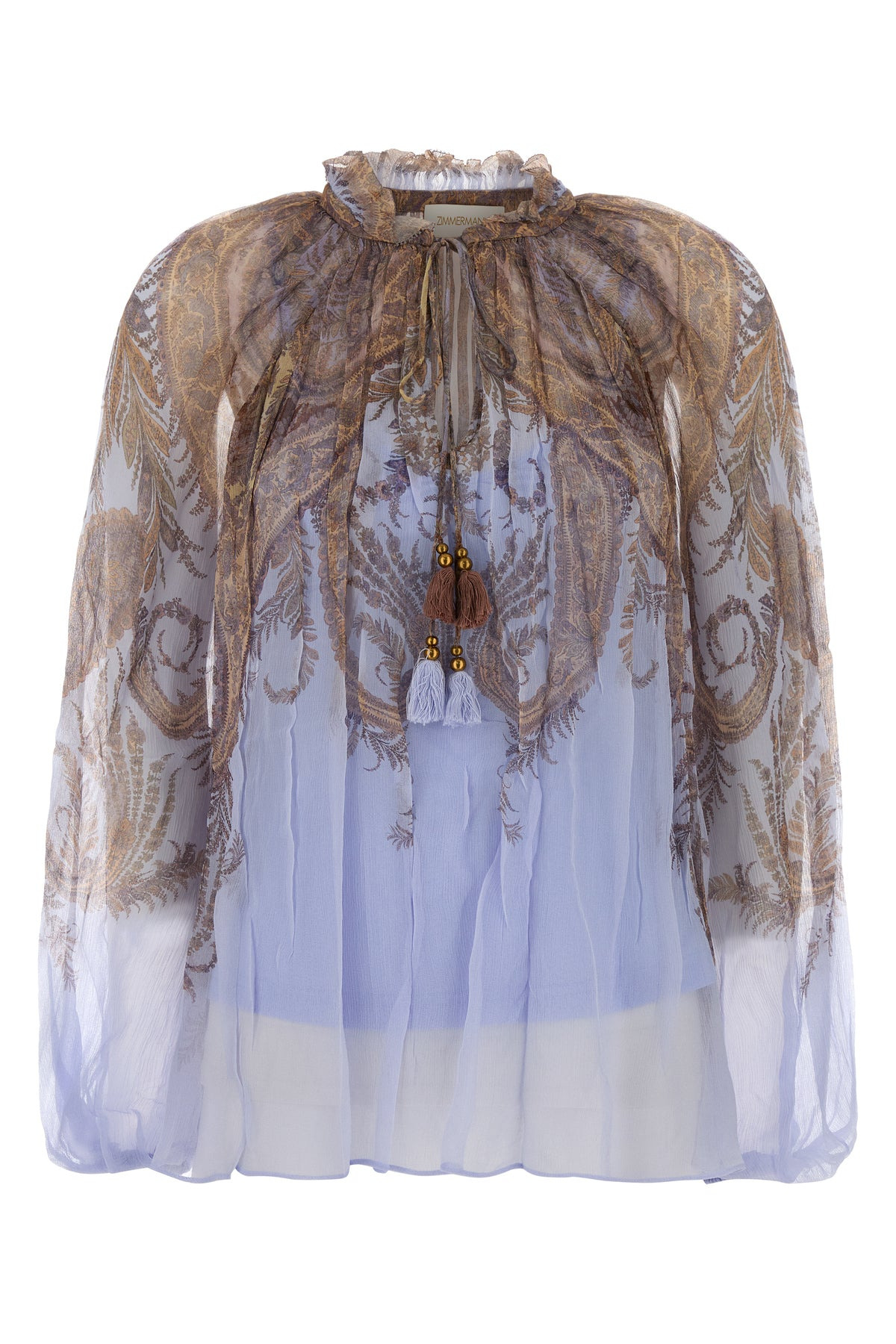 Printed crepe Hypnotic blouse - 1