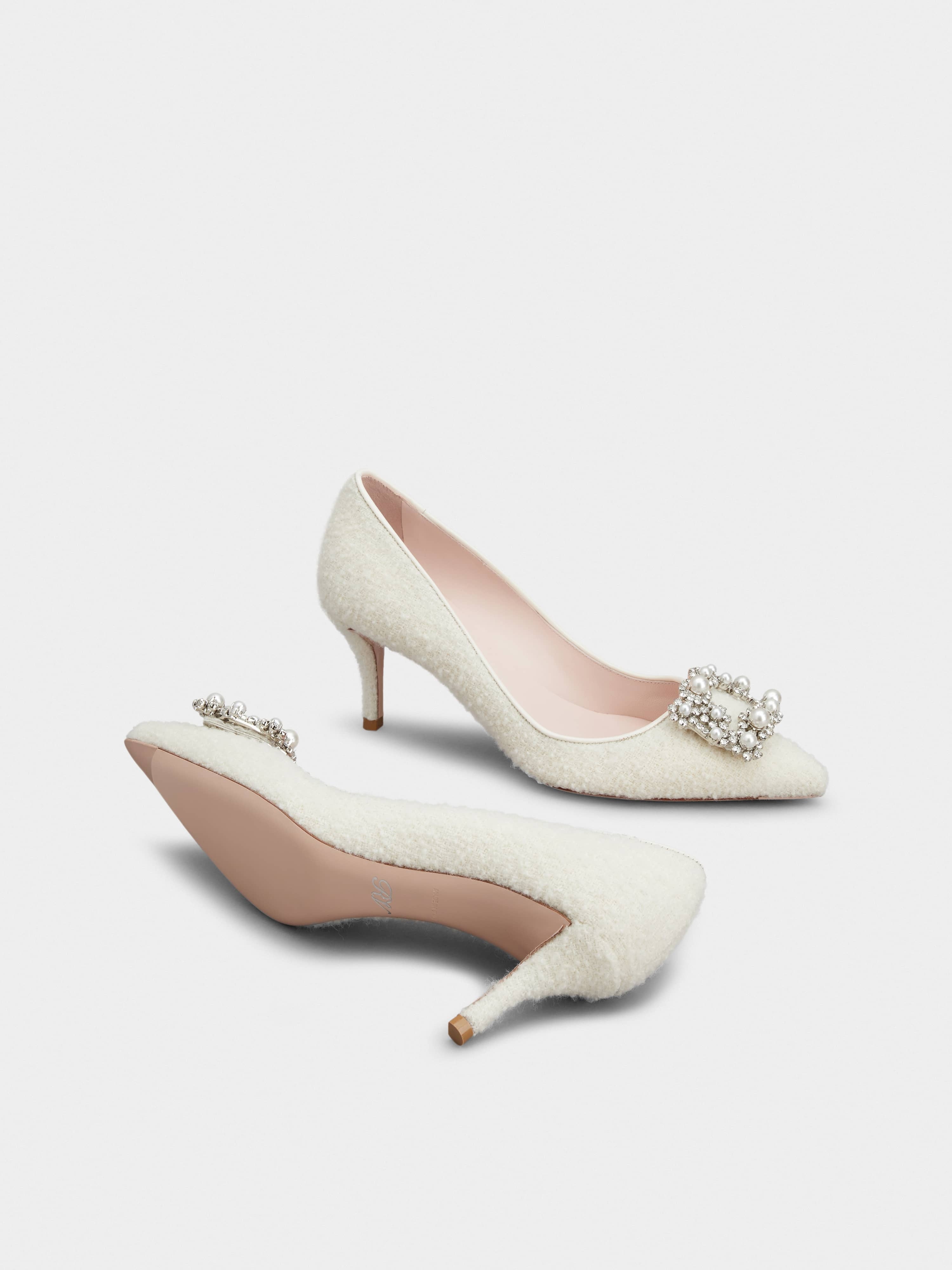パンプス Roger Vivier Flower Strass Buc Net Dec 65 Roger Vivier Flower Strass Pumps 65 | Harrods US