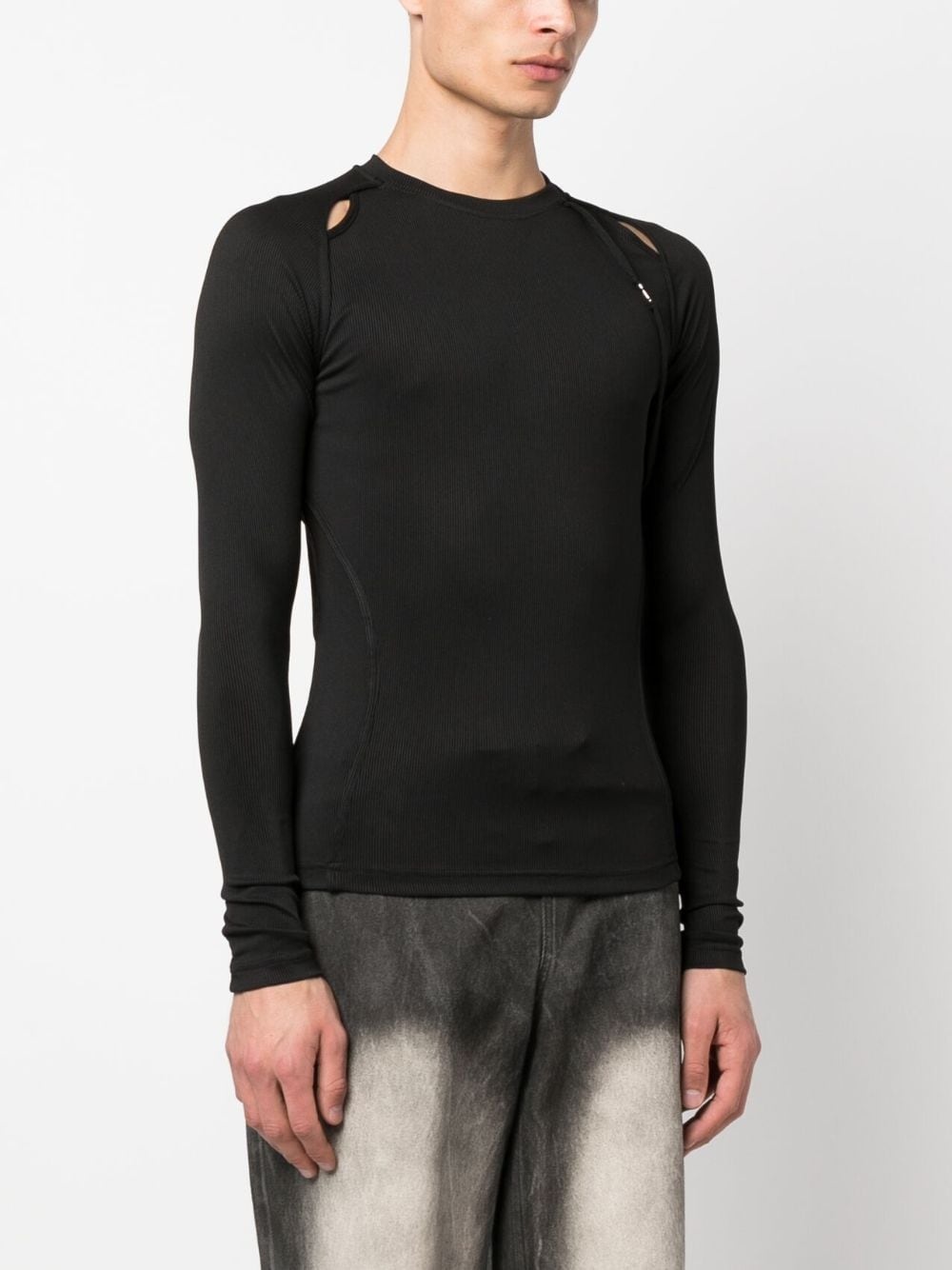 cut-out detail compression top - 3