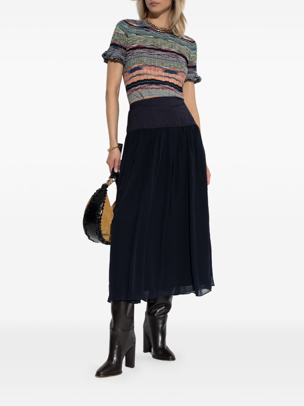 A-line midi skirt - 2