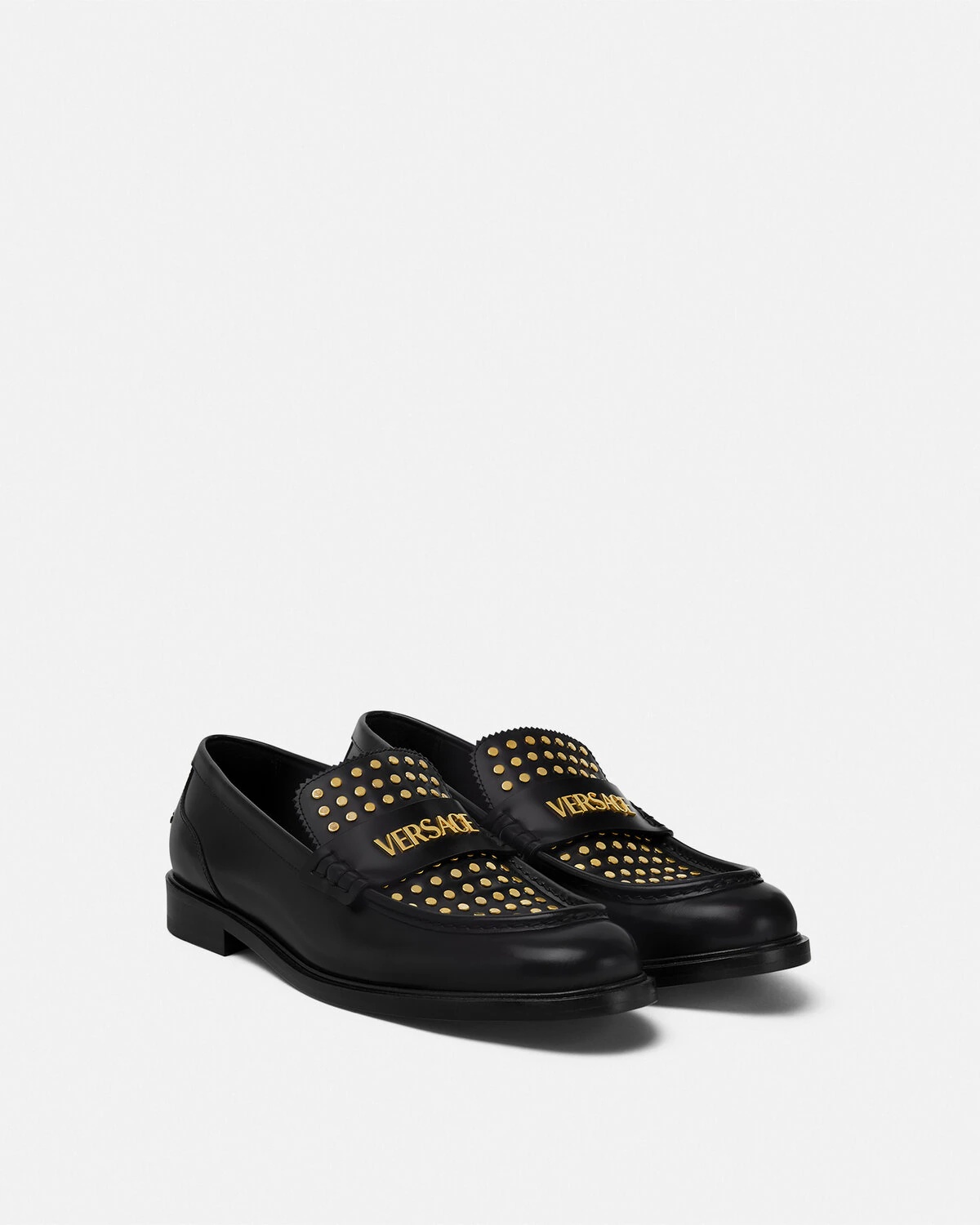 Studded Logo Loafers - 2