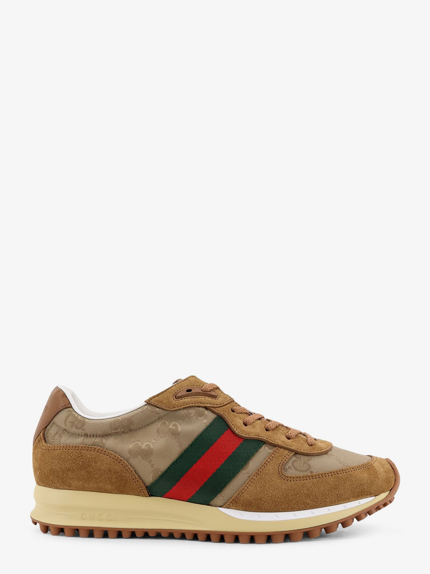 RE-MOTION GG NYLON AND SUEDE SNEAKERS - 1