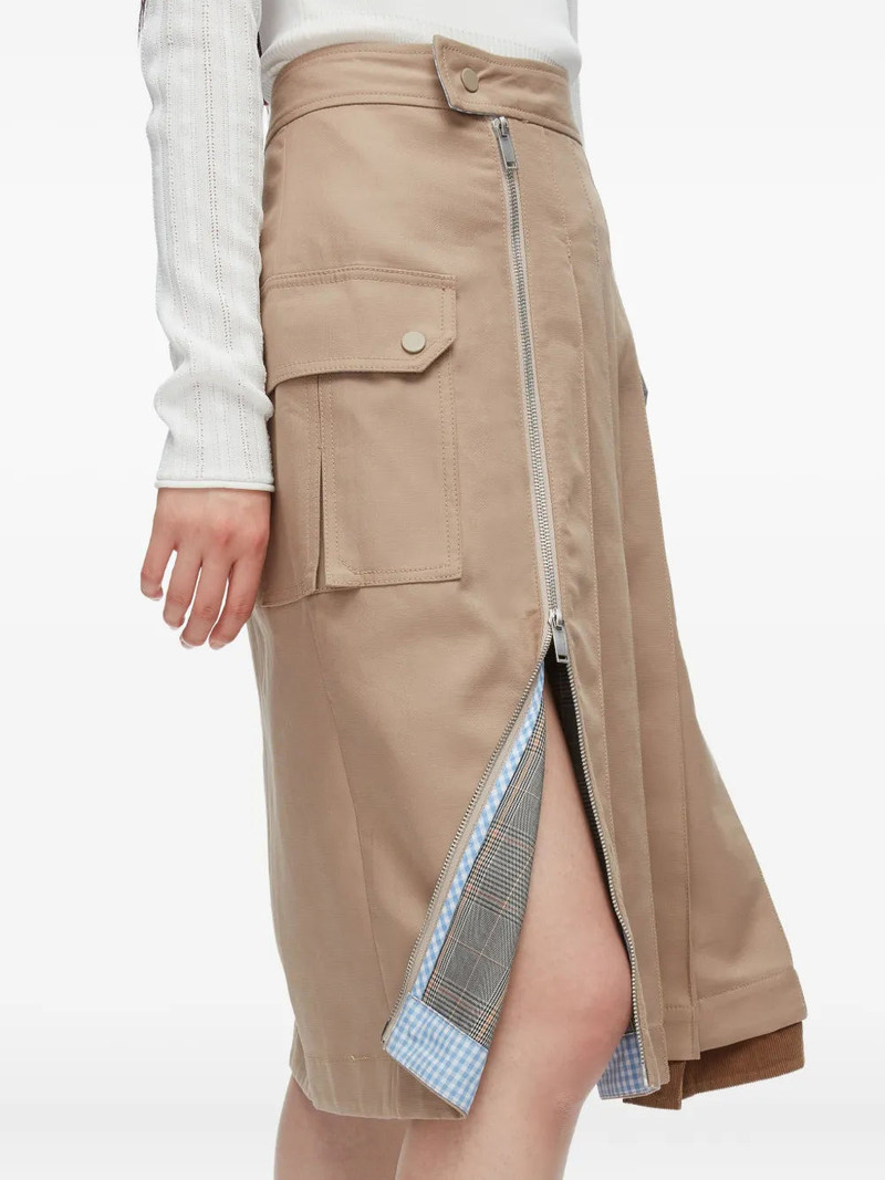 Pleated Zip Utility Skirt 5