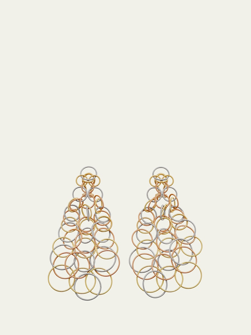 18K Hawaii Long Pendant Earrings, 9.5cm 1