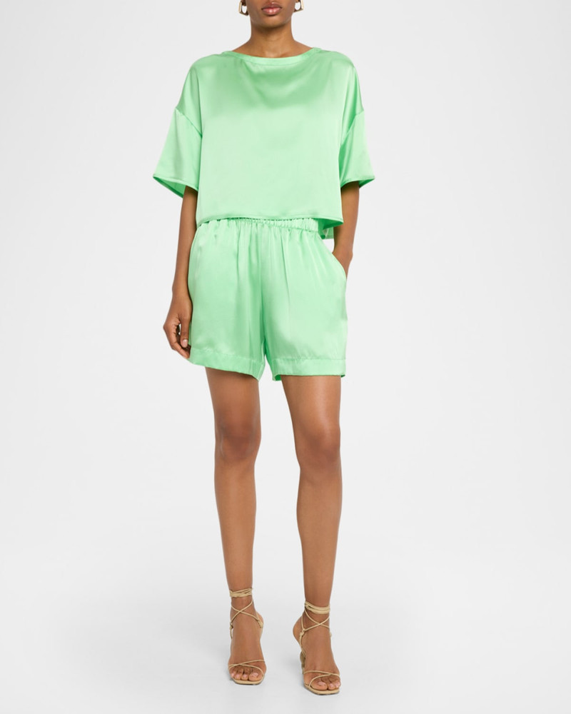 SABLYN Brynn Pull-On Silk Shorts outlook