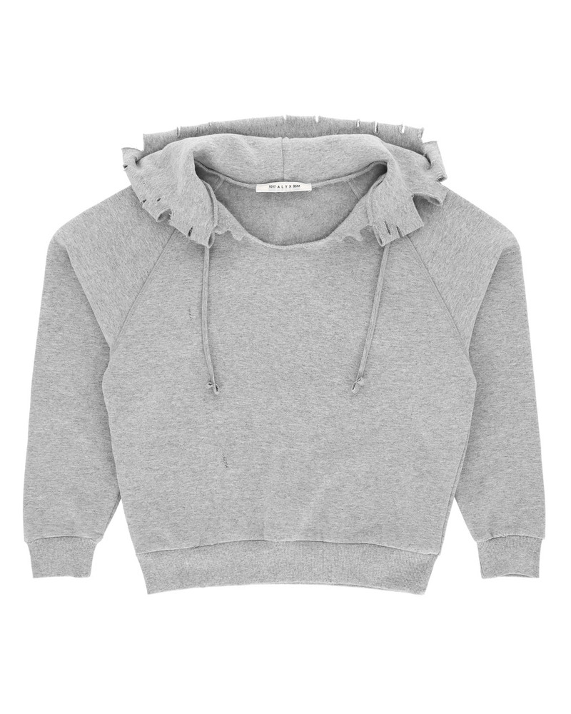 DISTRESSED HOODIE SWEATSHIRT 1