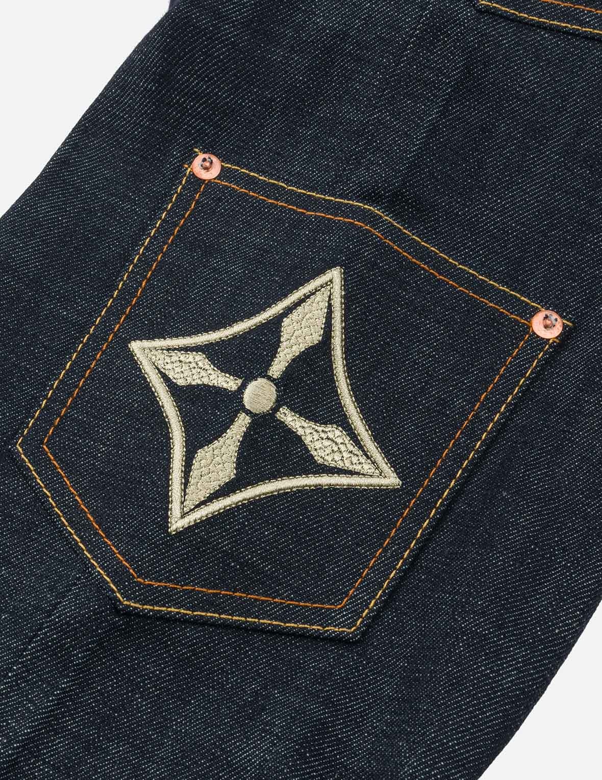 Multi-Pocket with Brocade Patch Regular Fit Jeans #2000 - 10