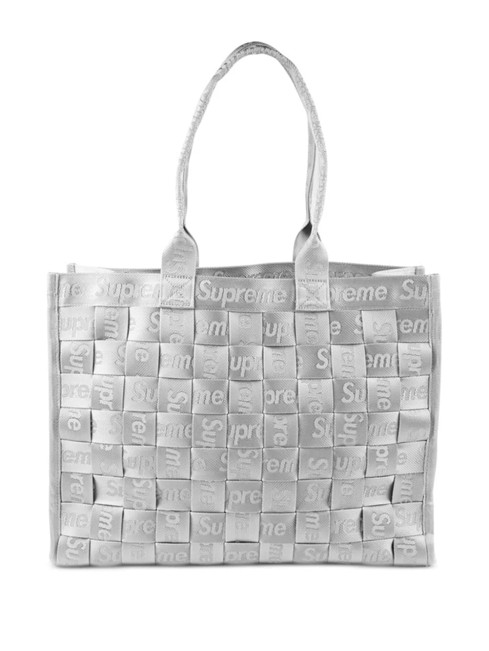 jacquard woven tote bag - 1