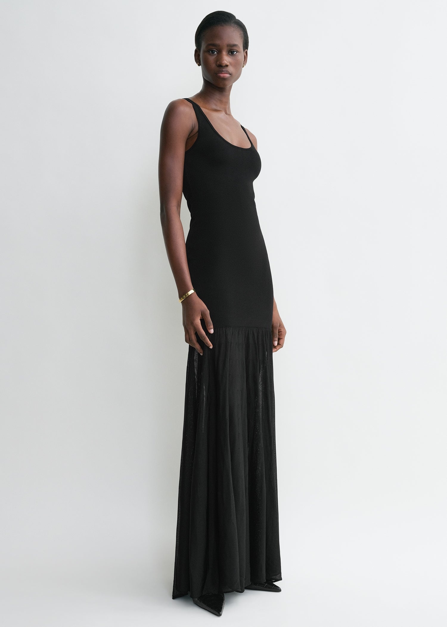 Evening tank dress black - 3