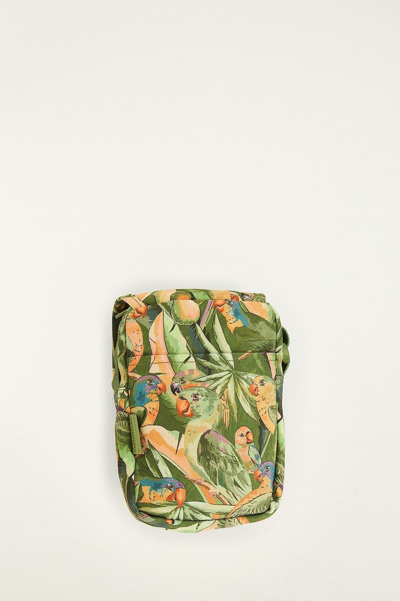 Green Bird Jungle Crossbody Bag 4