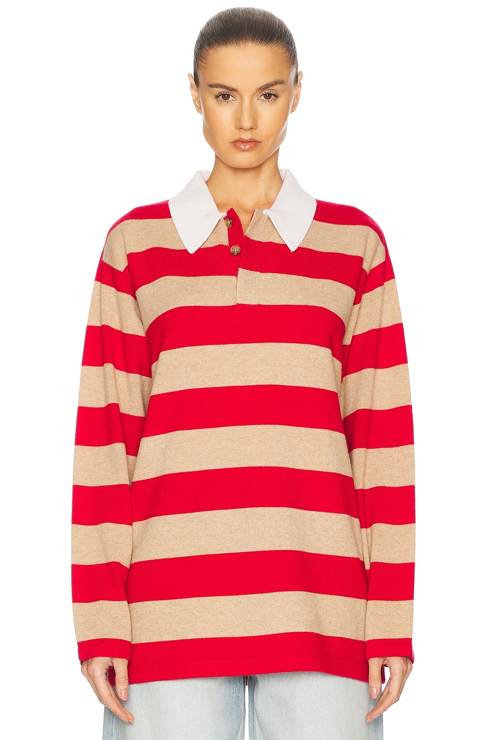 Striped Rugby Cashmere Top - 2