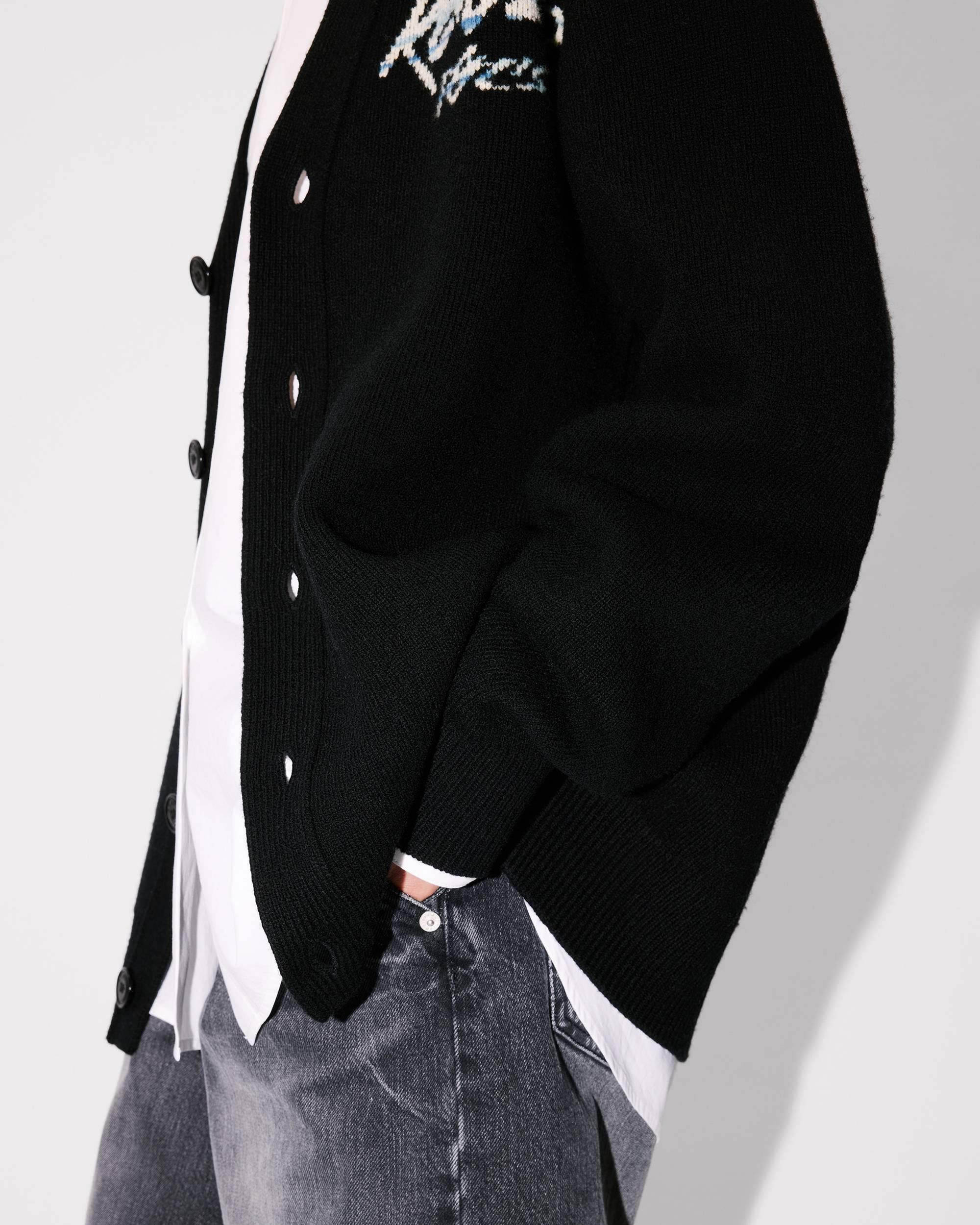 'Kenzo x Futura 2000' genderless cardigan in wool - 8