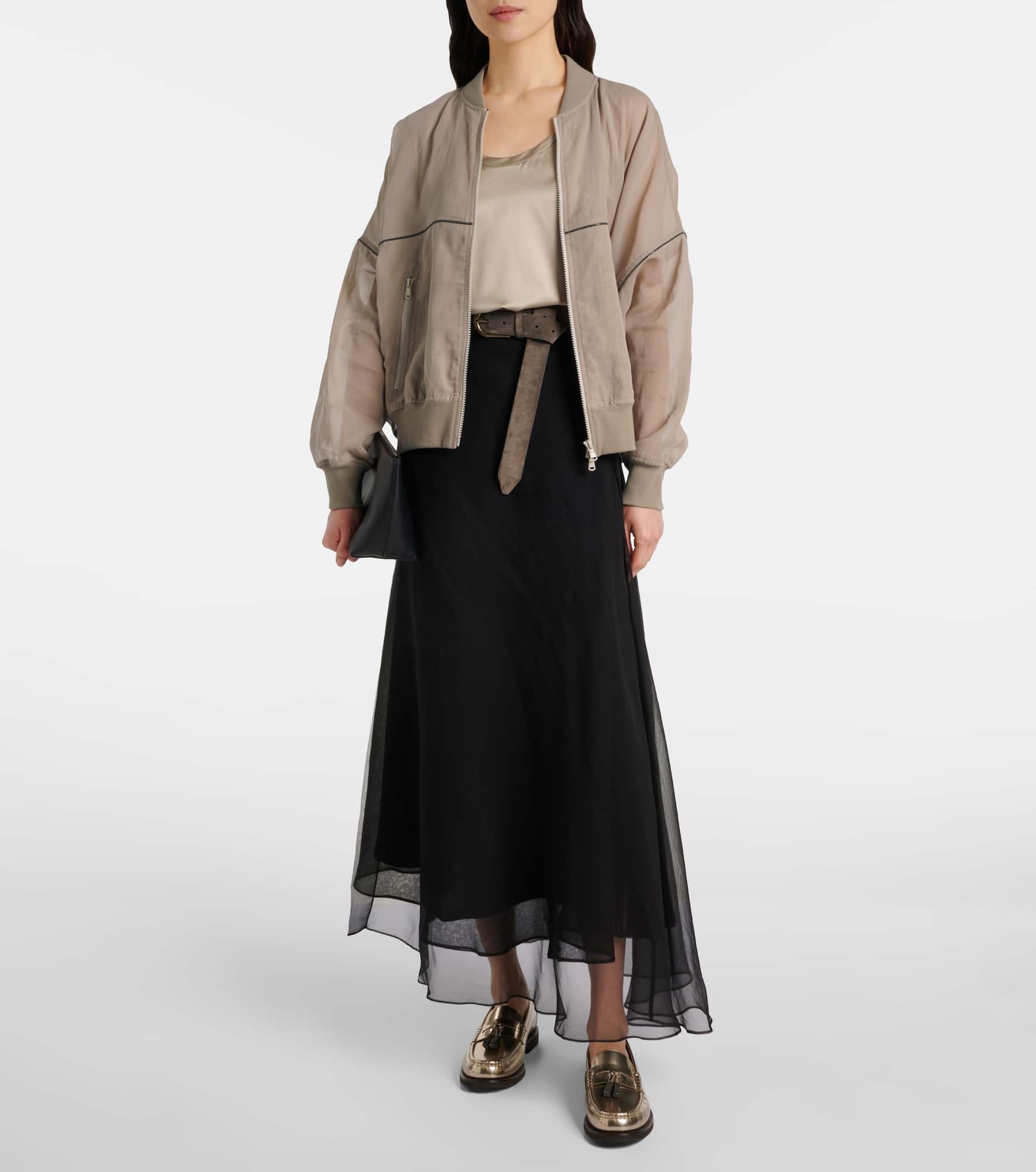 Cotton organza bomber jacket - 2
