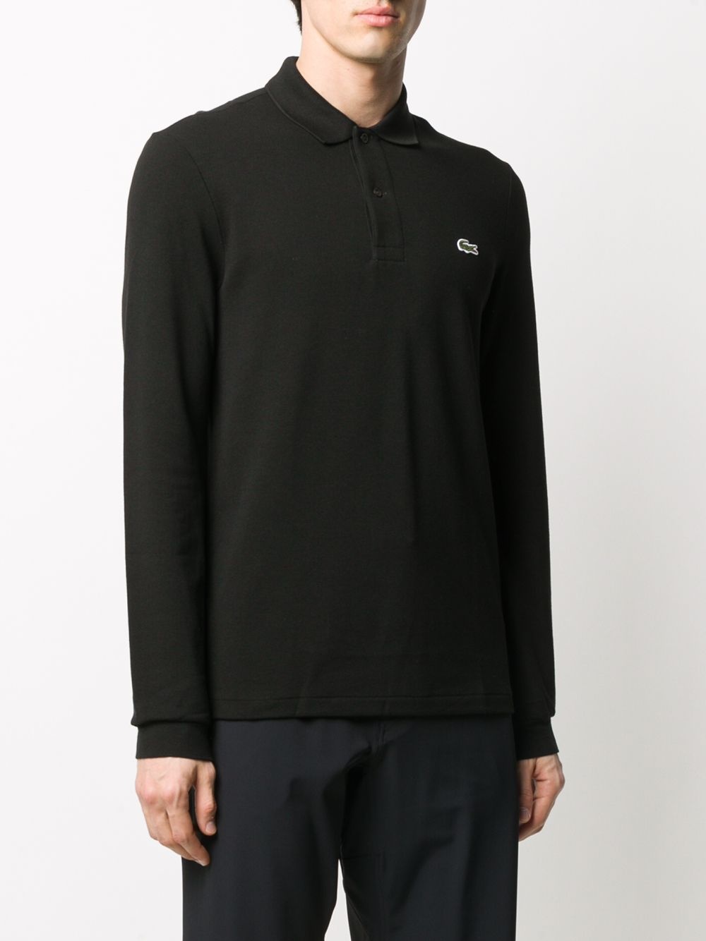 logo patch polo shirt - 3