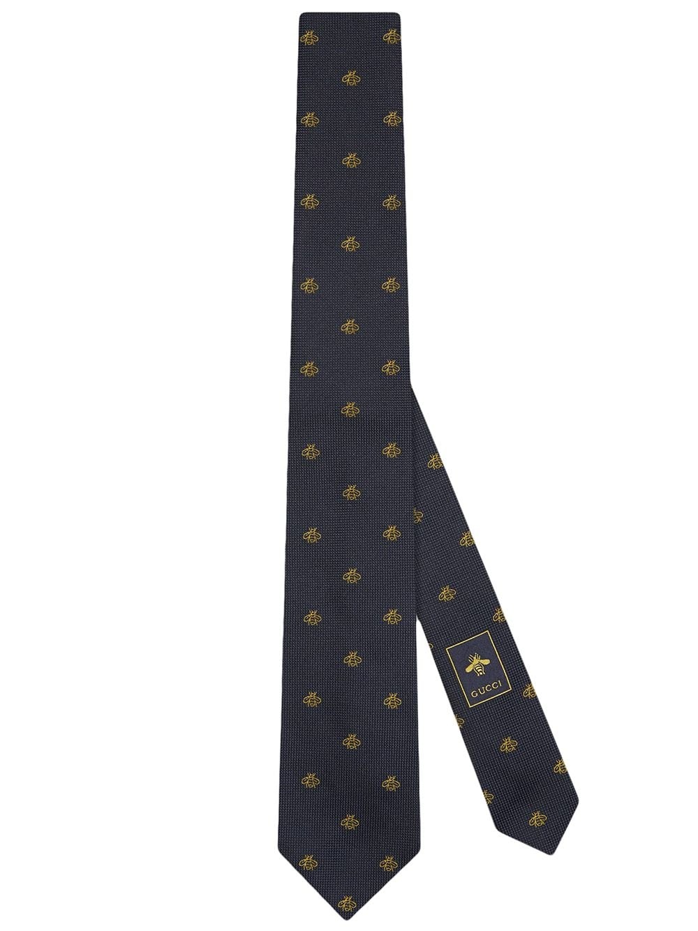 embroidered tie - 1