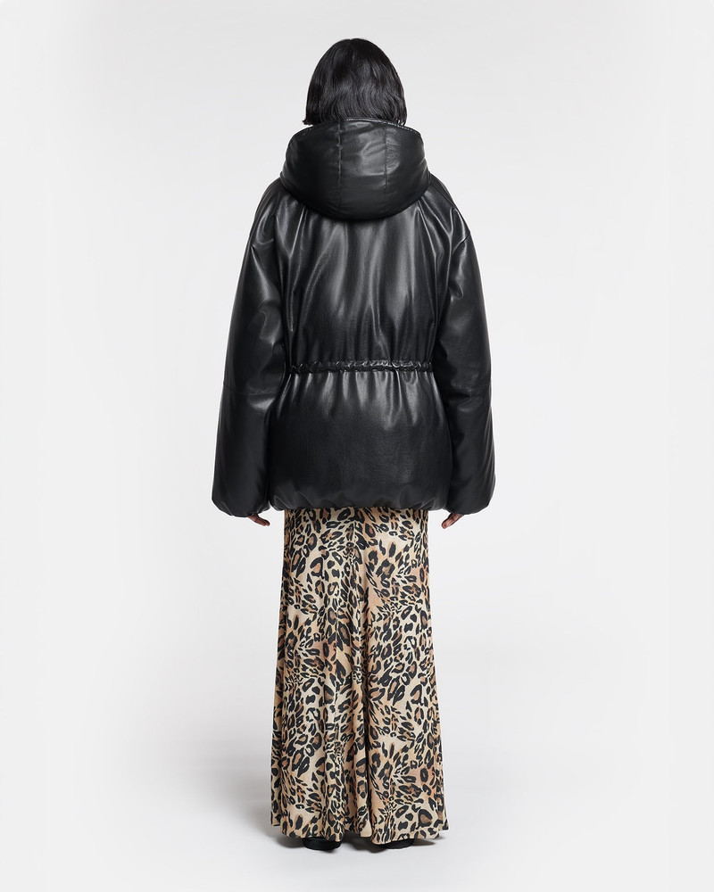 Okobor™ Alt-Leather Belted Puffer 4