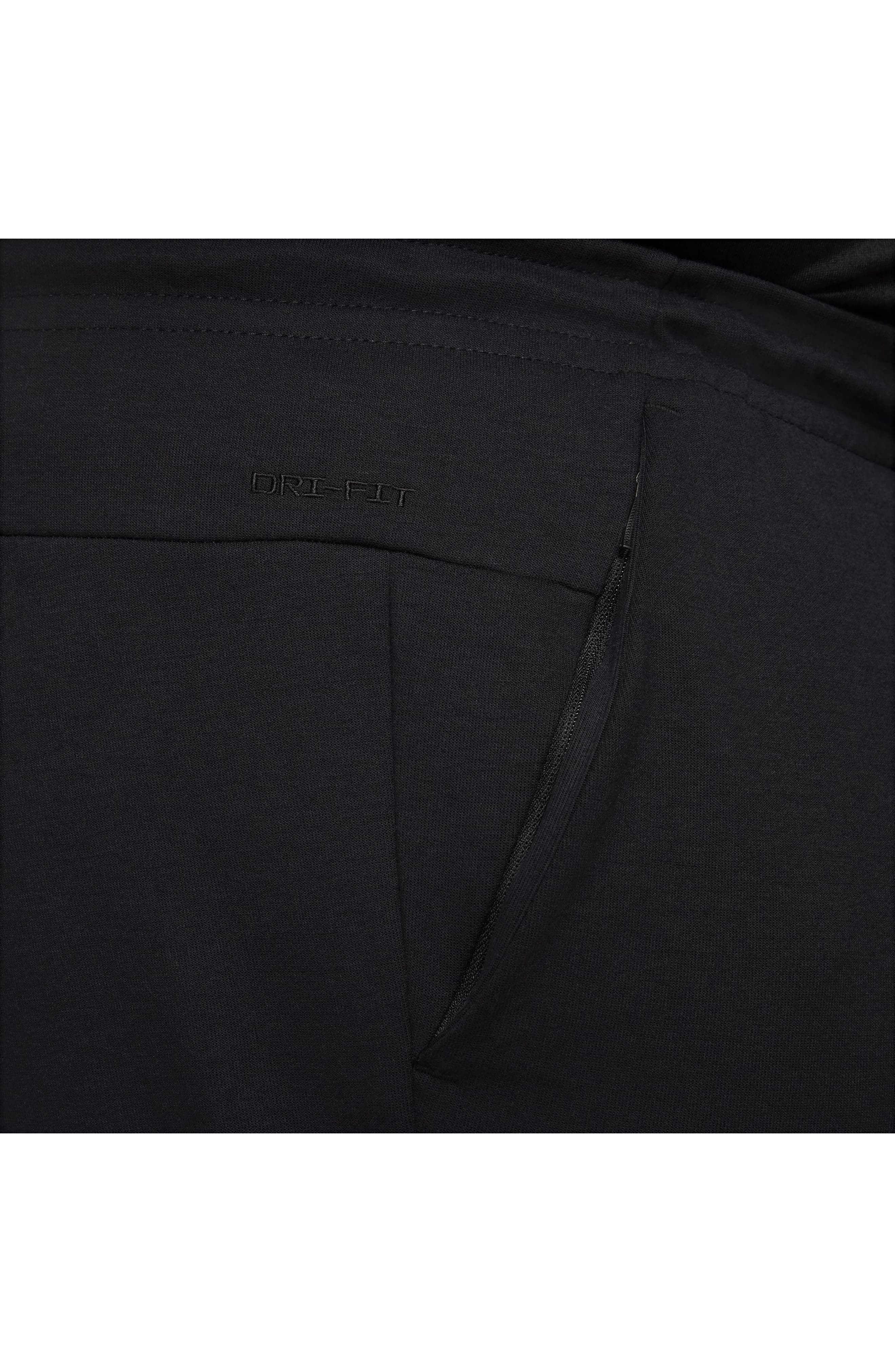 Nike Primary Fleece Dri-FIT UV Tapered Performance Pants in Black at Nordstrom - 8