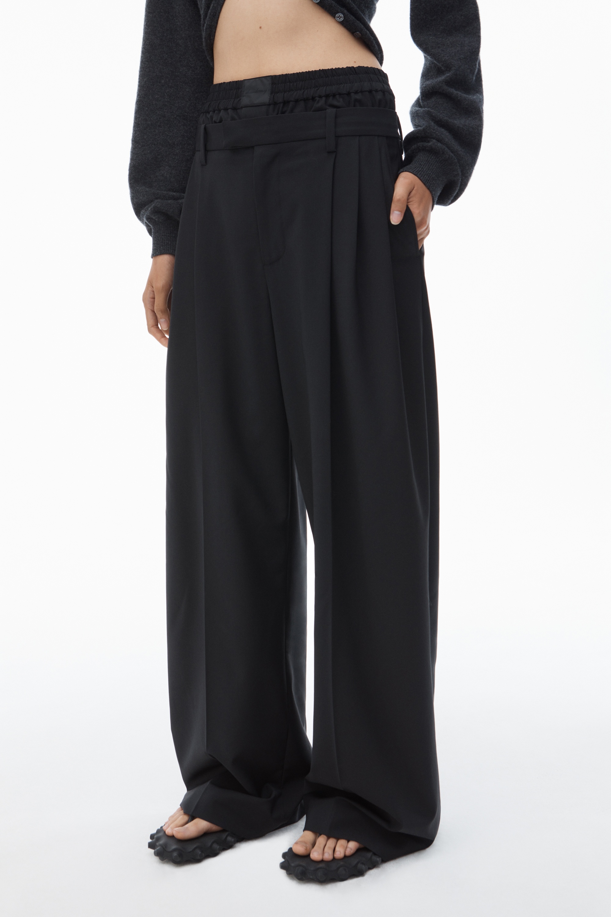 Pre-Styled Boxer Pleated Trouser - 3