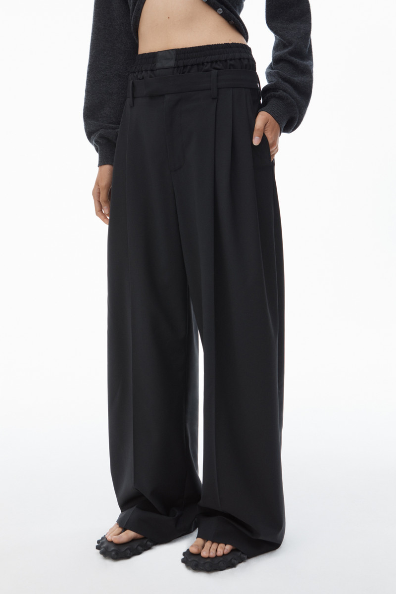 Pre-Styled Boxer Pleated Trouser 3