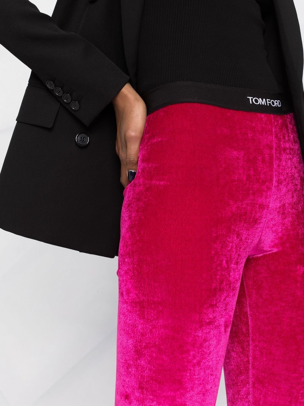 logo-waistband high-waisted leggings - 5