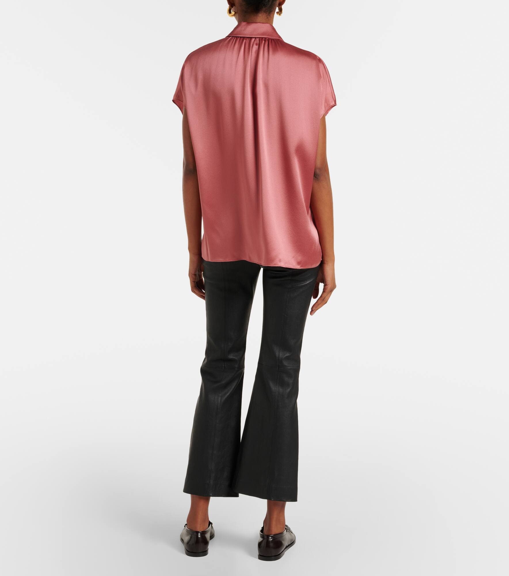 Silk satin blouse - 3