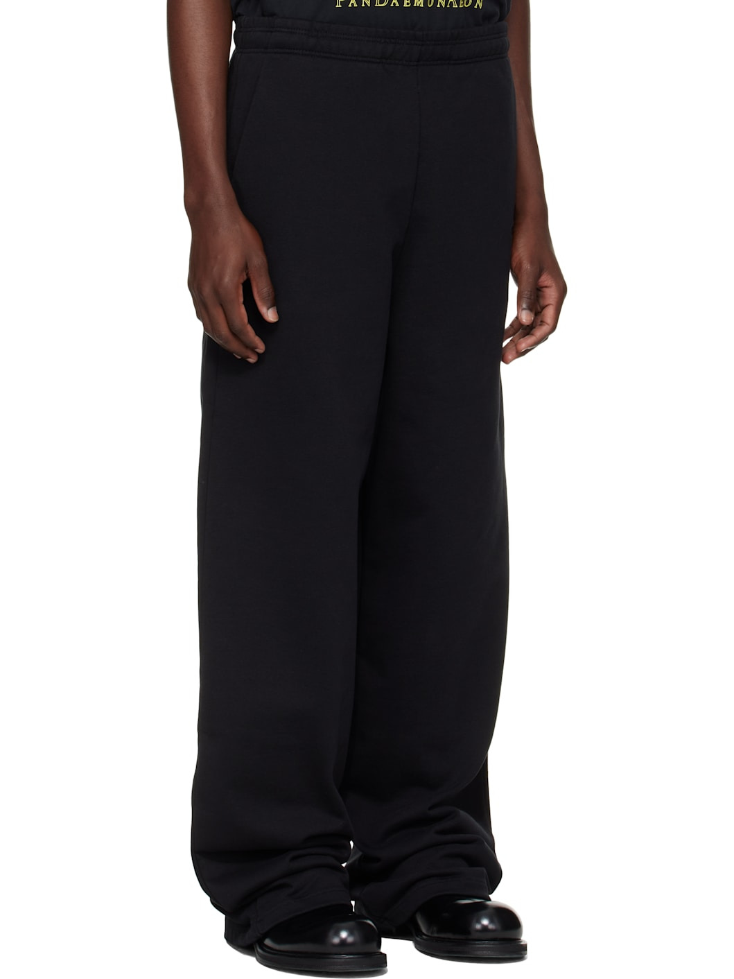 Black Logo Baggy Sweatpants - 2