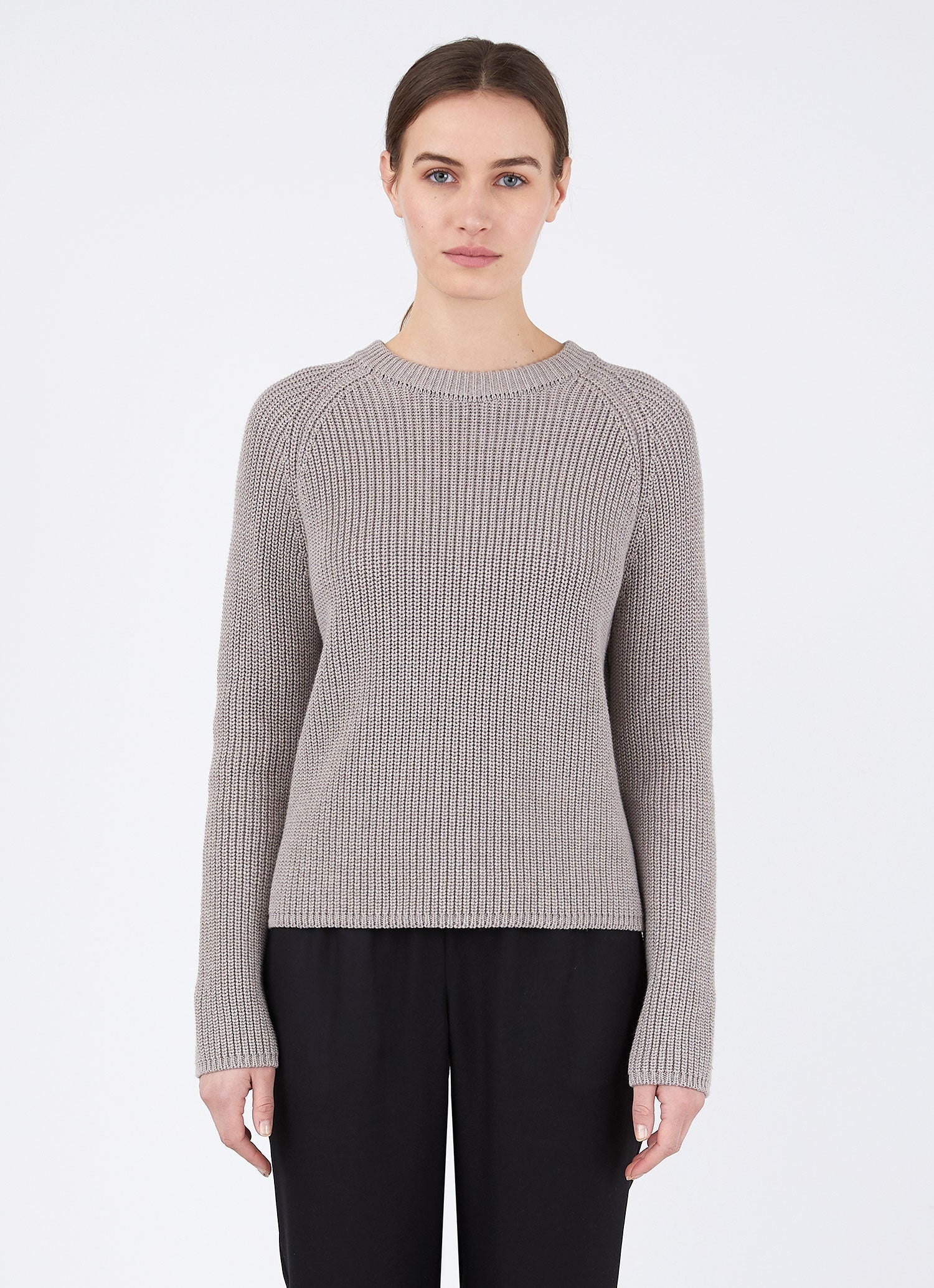 Cotton Boxy Crew Neck Jumper - 1
