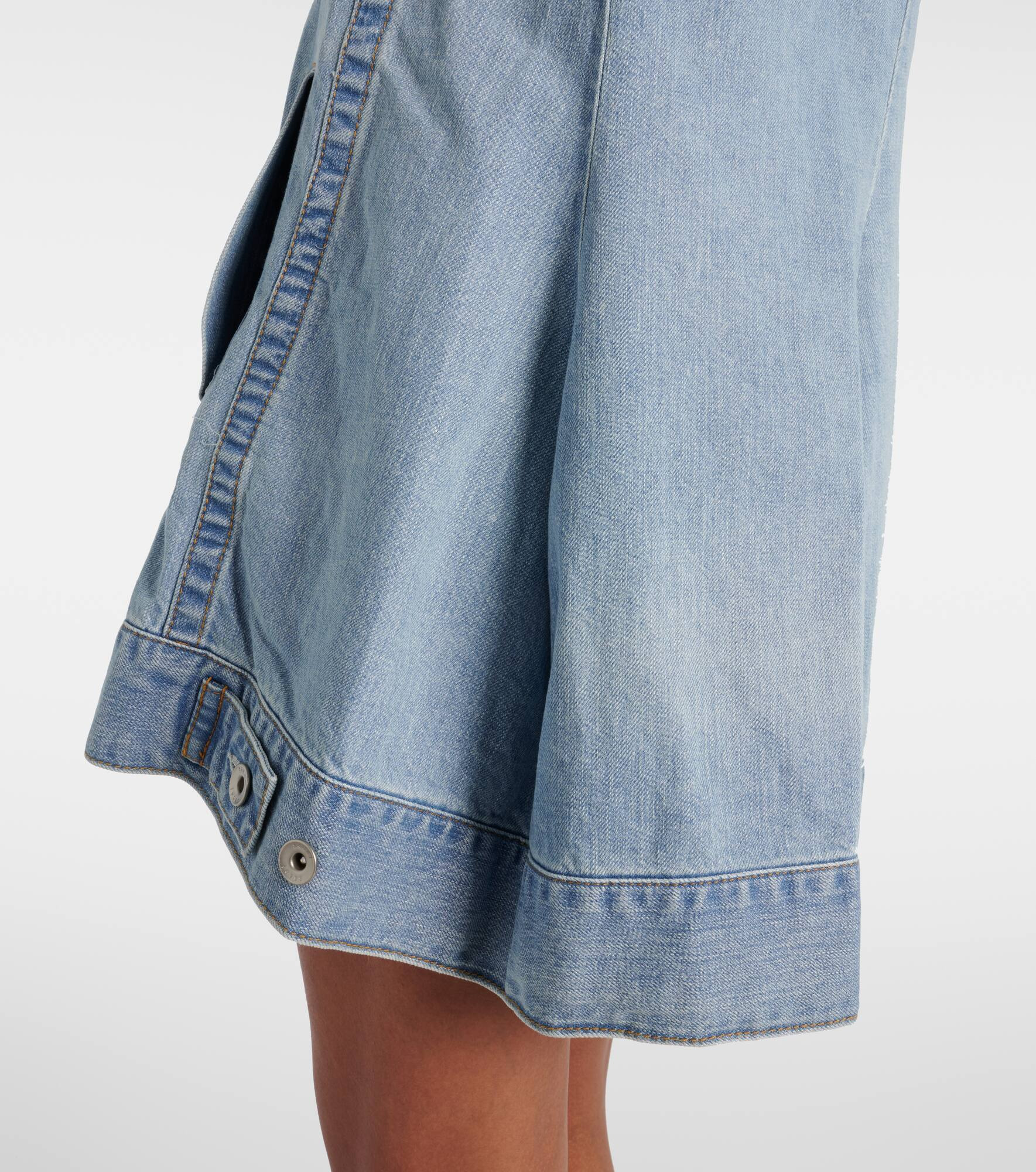 Deconstructed denim minidress - 6