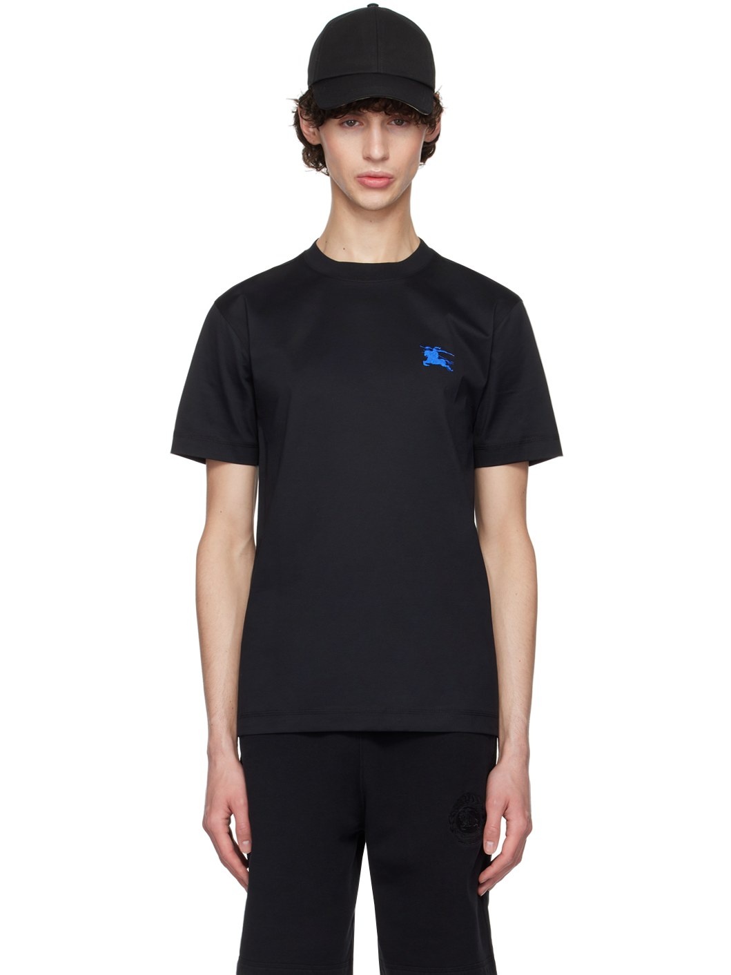 Black Cotton T-Shirt - 1