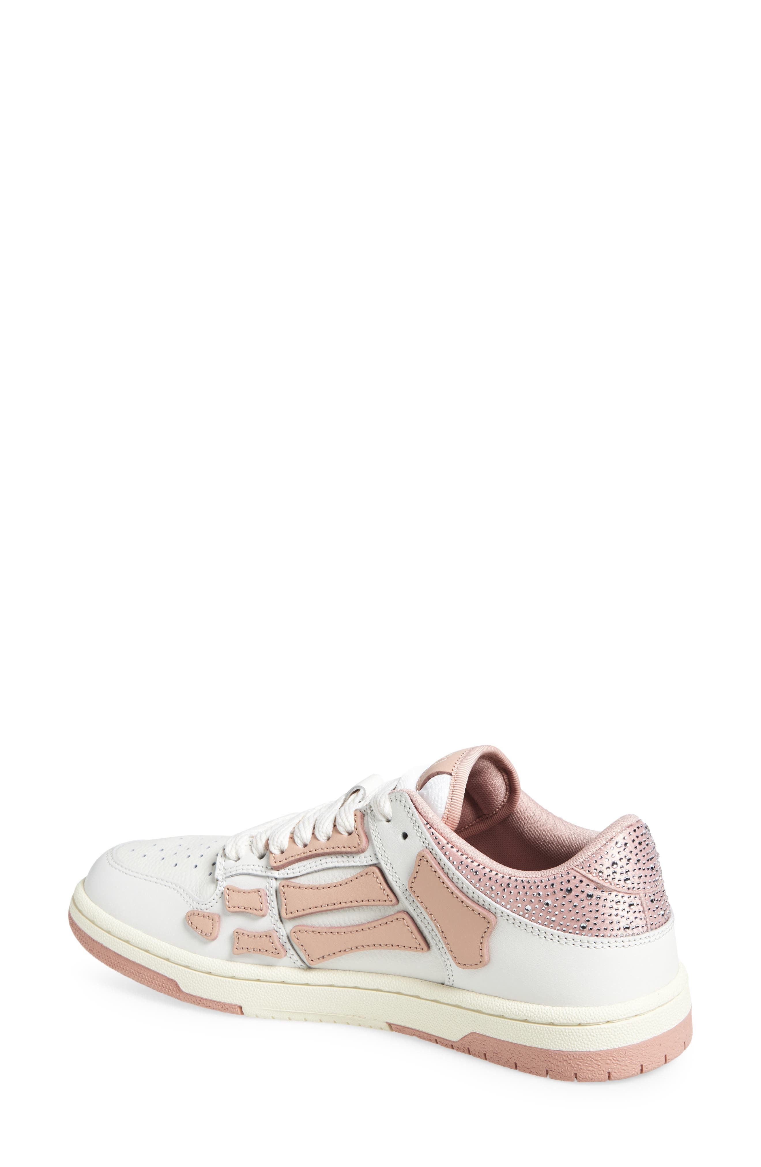 AMIRI Crystal Satin Skeleton Low Top Sneaker in Evening Sand at Nordstrom - 2