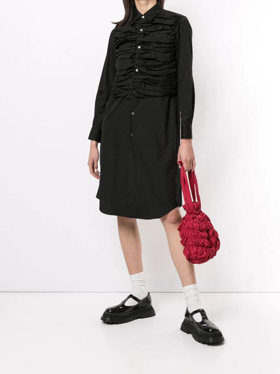 Comme Des Garçons ruched shirt dress outlook