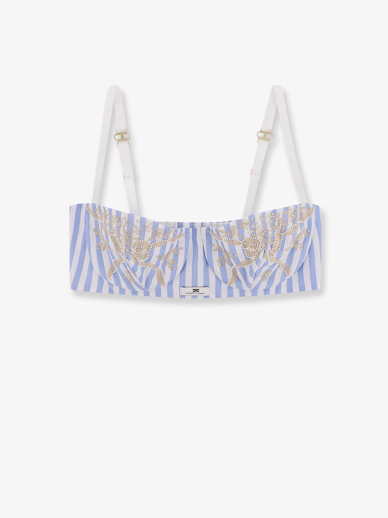 Tシャツ・カットソー ELISABETTA FRANCHI Beha striped cotton top Other Designers ELISABETTA FRANCHI - Elisabetta Franchi Beha