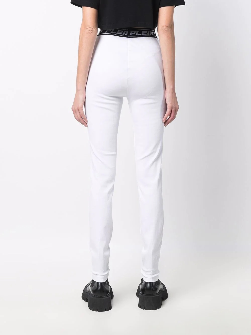 logo-waistband leggings - 4