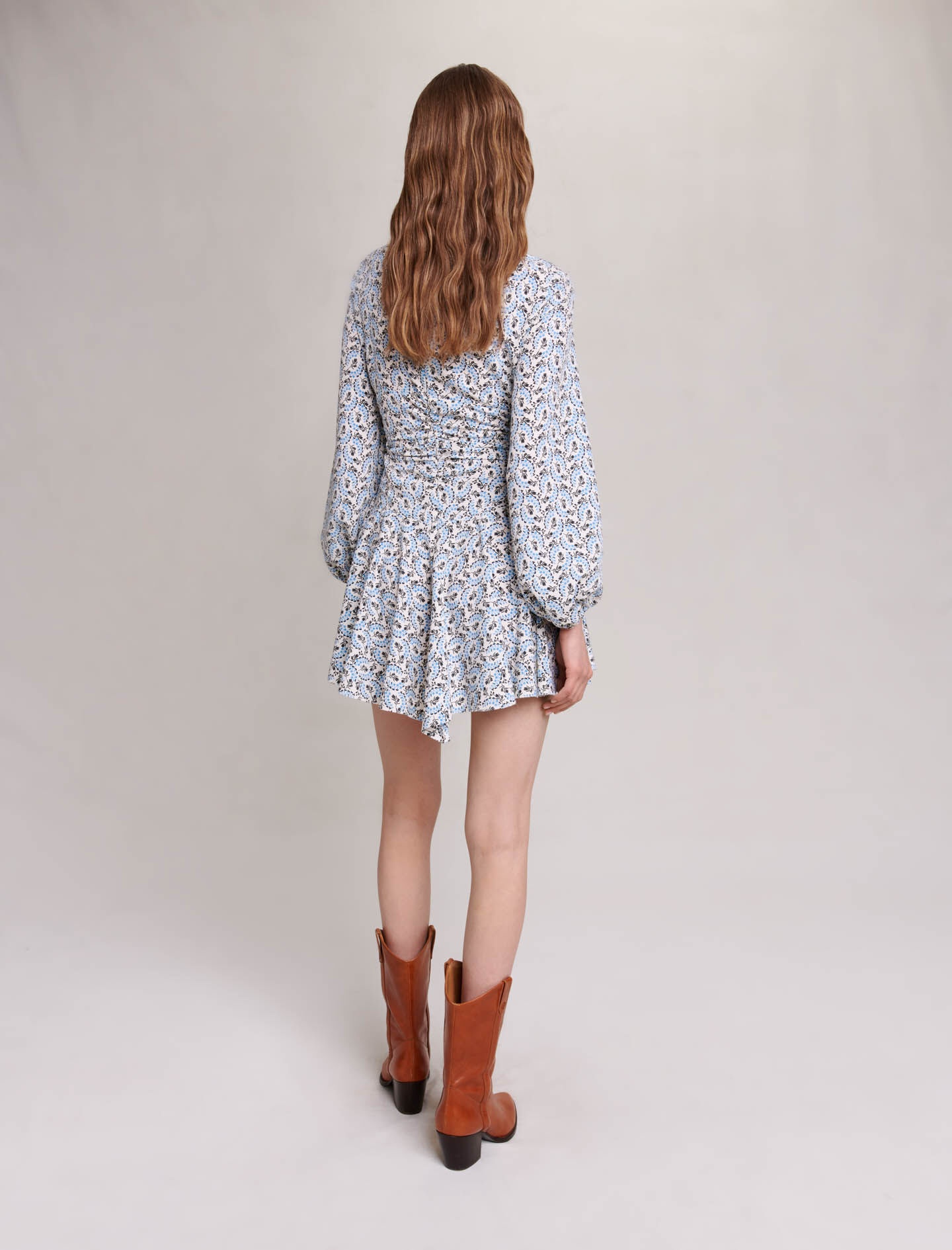 Short crepe dress - 5