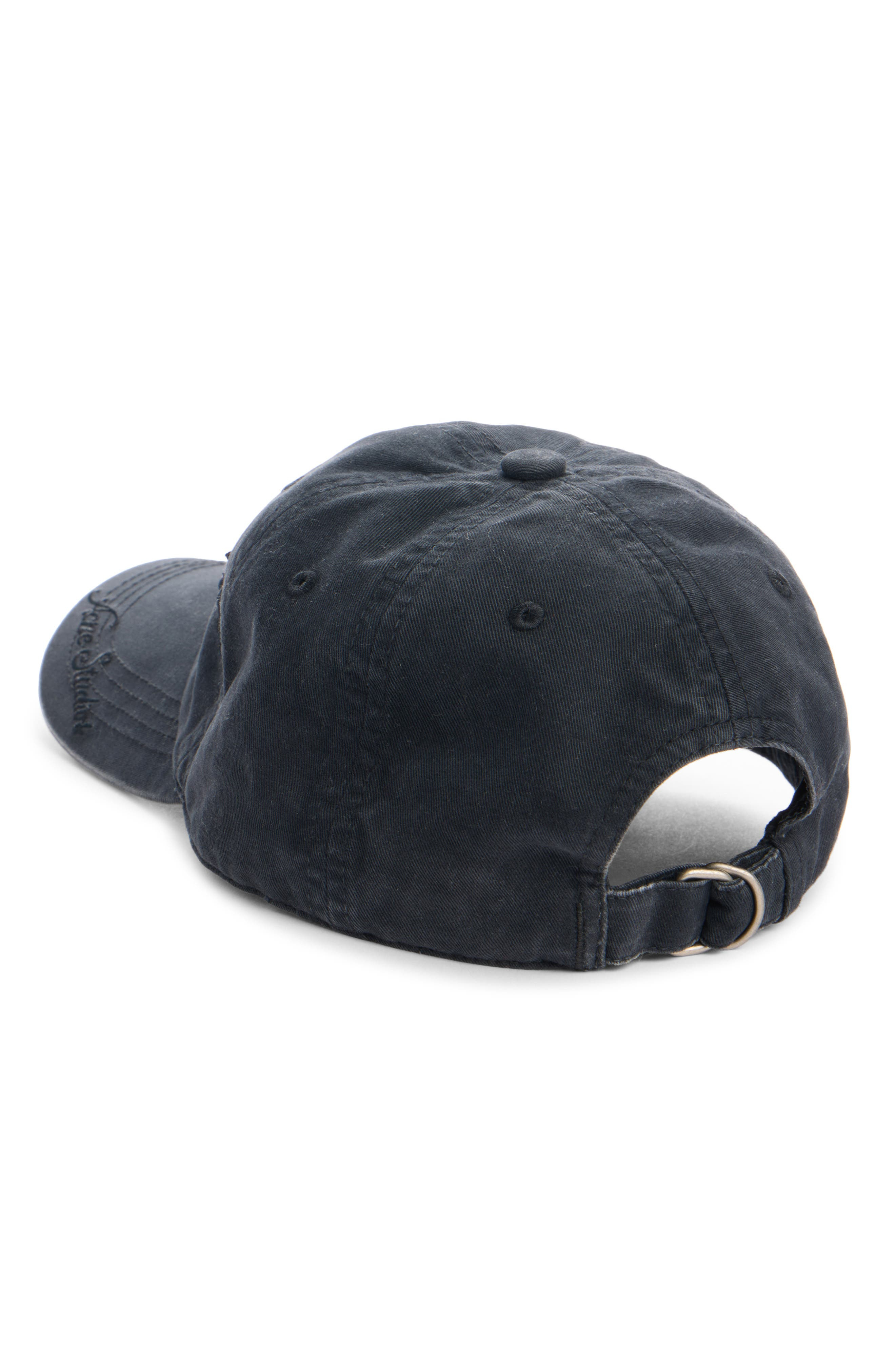 Acne Studios Carliy Venice Embroidered Logo Baseball Cap in Black at Nordstrom - 3