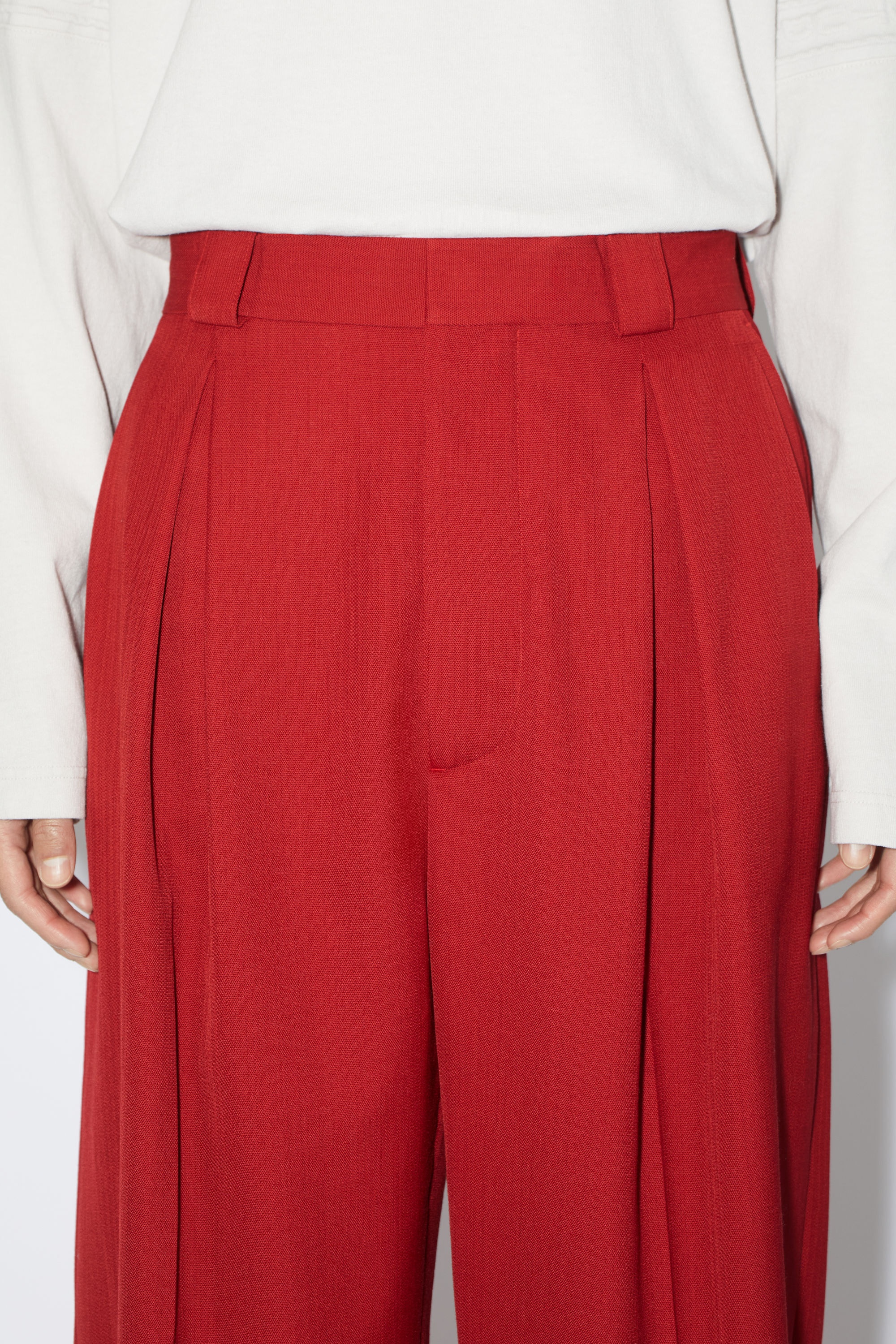 Tailored trousers - Cherry red - 5