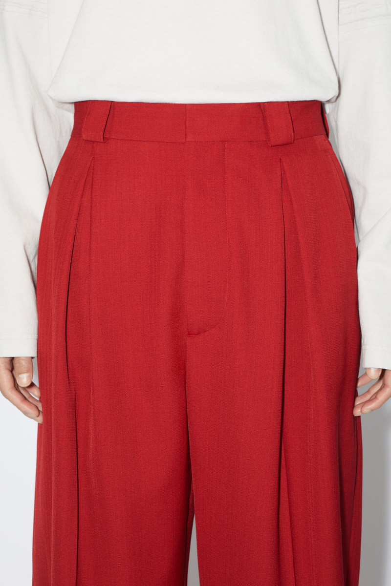 Tailored trousers - Cherry red 5